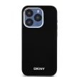 DKNY case for IPHONE 14 Pro Magsafe hátlap, tok DKHMP14LSMCHLK W/Horizontal Metal Logo, fekete