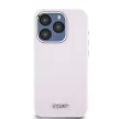 DKNY case for IPHONE 14 Pro Magsafe hátlap, tok DKHMP14LSMCHLP W/Horizontal Metal Logo, rózsaszín