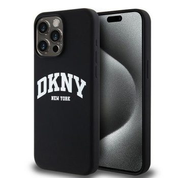   DKNY case for IPHONE 13 Pro Max Magsafe hátlap, tok DKHMP13XSNYACH W/White Arch Logo, fekete
