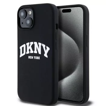  DKNY case for IPHONE 14 Magsafe hátlap, tok DKHMP14SSNYACH W/White Arch Logo, fekete