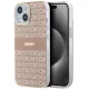 DKNY case for IPHONE 14 Magsafe hátlap, tok DKHMP14SHRHSEP Repeat Texture Pattern W/ Stripe, rózsaszín
