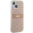 DKNY case for IPHONE 14 Magsafe hátlap, tok DKHMP14SHRHSEP Repeat Texture Pattern W/ Stripe, rózsaszín