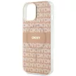 DKNY case for IPHONE 14 Magsafe hátlap, tok DKHMP14SHRHSEP Repeat Texture Pattern W/ Stripe, rózsaszín