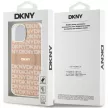 DKNY case for IPHONE 14 Magsafe hátlap, tok DKHMP14SHRHSEP Repeat Texture Pattern W/ Stripe, rózsaszín
