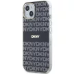 DKNY case for IPHONE 14 Magsafe hátlap, tok DKHMP14SHRHSEK Repeat Texture Pattern W/ Stripe, fekete