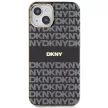 DKNY case for IPHONE 14 Magsafe hátlap, tok DKHMP14SHRHSEK Repeat Texture Pattern W/ Stripe, fekete
