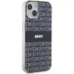DKNY case for IPHONE 14 Magsafe hátlap, tok DKHMP14SHRHSEK Repeat Texture Pattern W/ Stripe, fekete