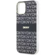 DKNY case for IPHONE 14 Magsafe hátlap, tok DKHMP14SHRHSEK Repeat Texture Pattern W/ Stripe, fekete