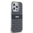 DKNY case for IPHONE 14 Pro Magsafe hátlap, tok DKHMP14LHRHSEK Repeat Texture Pattern W/ Stripe, fekete