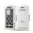 DKNY case for IPHONE 13 Pro Max Magsafe hátlap, tok DKHMP13XHCPTSK Checkered Pattern W/Printed Stripes, fekete