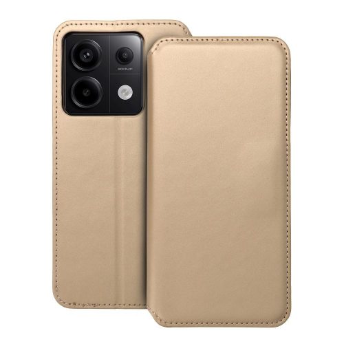 DUAL POCKET Book oldalra nyíló tok XIAOMI Redmi Note 13 Pro 5G, arany