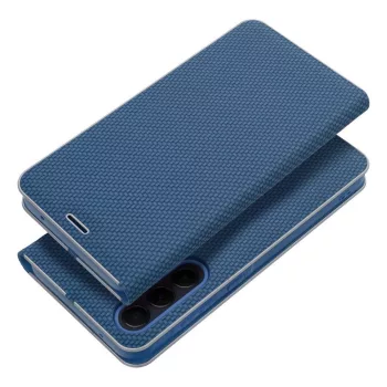   LUNA Book Carbon oldalra nyíló tok XIAOMI Redmi Note 13 Pro Plus 5G, kék