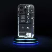 Tech Case hátlap, tok iPhone 15 design 1, fekete