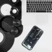 Tech Case hátlap, tok iPhone 14 Pro design 2, fekete
