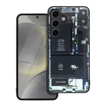   Tech Case hátlap, tok Samsung Galaxy S24 Plus design 1, fekete