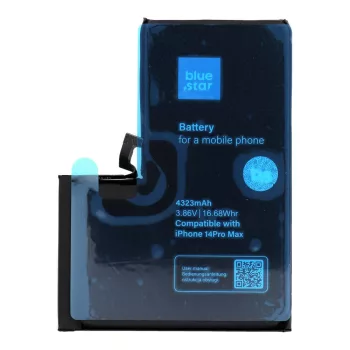   Akkumulátor iPhone 14 PRO MAX 4323 mAh Blue Star HQ iPhone 14 PRO MAX 4323 mAh akkumulátorhoz