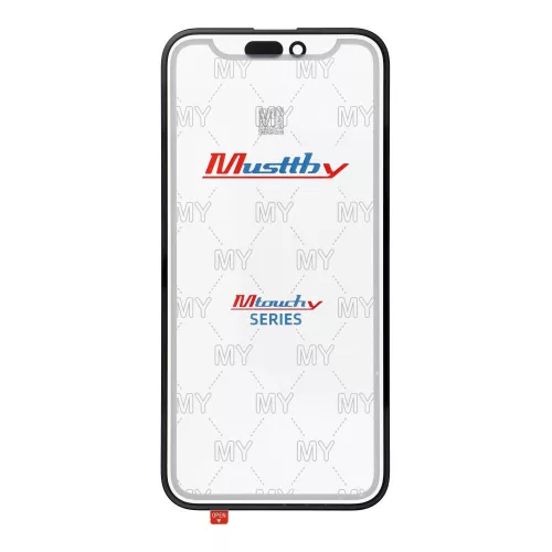 MUSTTBY elülső üveg + OCA iPhone 15 plusz