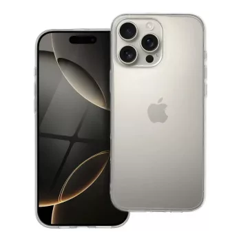   Clear Case 2mm iPhone 16 Pro Max szilikon hátlap, tok, átlátszó