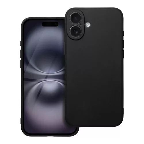 iPhone 16 Plus Matt TPU szilikon hátlap, tok, fekete