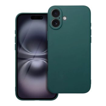 iPhone 16 Plus Matt TPU szilikon hátlap, tok, zöld
