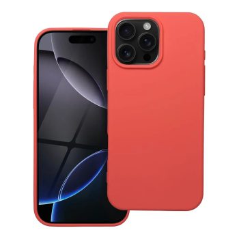 Silicone case hátlap, tok iPhone 16 Pro Max, piros