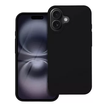 SILICONE tok iPhone 16, fekete