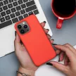 Silicone case hátlap, tok iPhone 16 Pro, piros