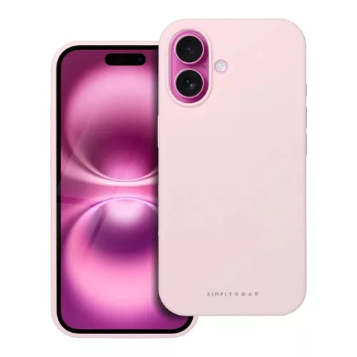 Roar Cloud-Skin tok iPhone 16, rózsaszín