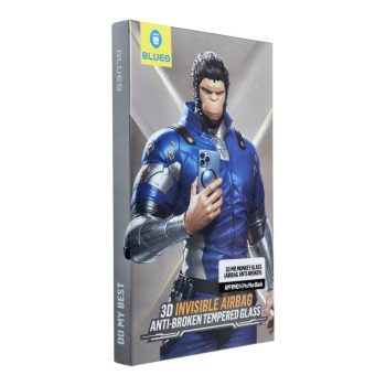   5D Mr. Monkey Glass Apple iPhone 14 Pro Max, (Strong HD) edzett üvegfólia, fekete