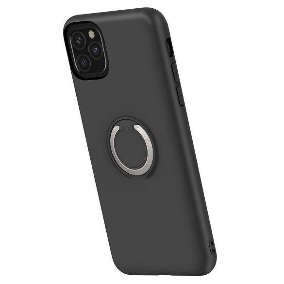 ZIZO REVOLVE Series iPhone 11 Pro ütésálló hátlap, tok, selfie gyűrűvel, fekete