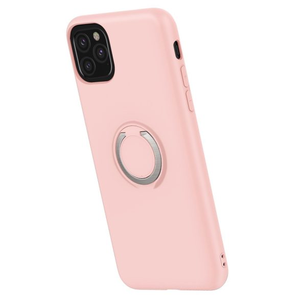 ZIZO REVOLVE Series iPhone 11 Pro Max ütésálló hátlap, tok, selfie gyűrűvel, rózsaszín