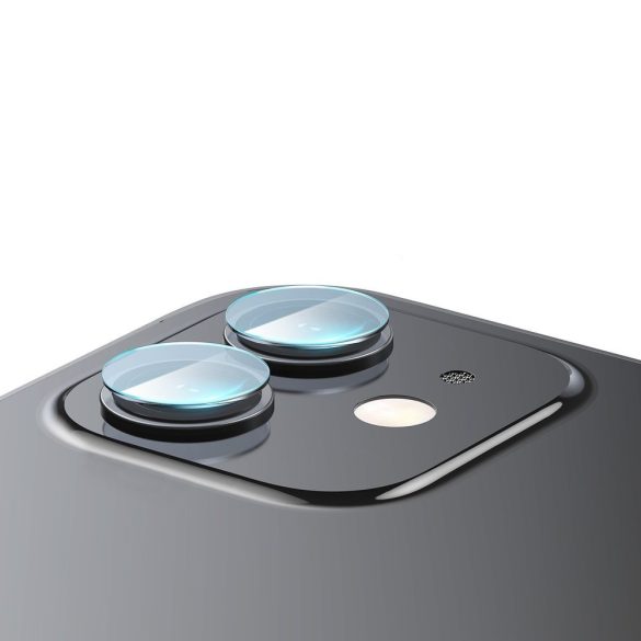 Baseus 2db iPhone 12/12 mini 0.25mm kameravédő üvegfólia, átlátszó