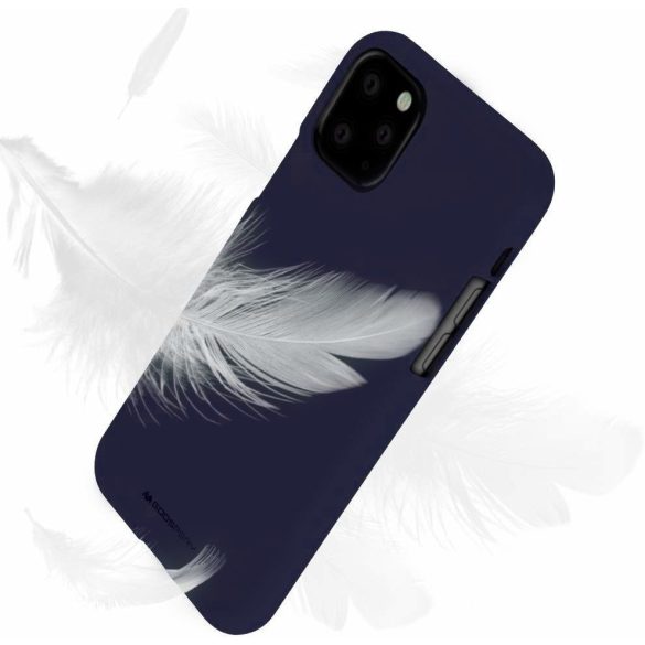 Mercury Goospery Soft Jelly Case iPhone 11 Pro Max hátlap, tok, sötétkék