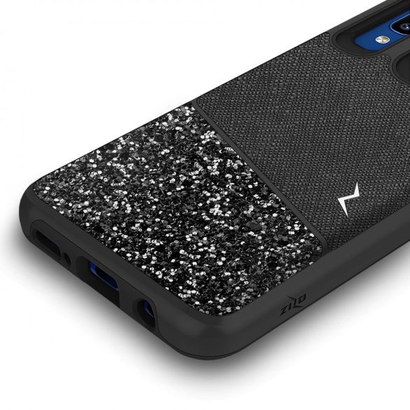 Zizo Stellar Samsung Galaxy A20/A30/A50 ütésálló hátlap, tok, fekete