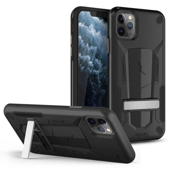 Zizo Transform Case iPhone 11 Pro ütésálló hátlap, tok, kitámasztóval, fekete