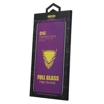   OG Premium 5D Full Glue teljes kijelzős edzett üvegfólia Samsung Galaxy S21 5G, fekete