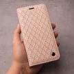 Smart Caro Case oldalra nyíló tok Xiaomi Redmi Note 13 4G, bézs