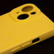 Silicone Case hátlap, tok Xiaomi Redmi 13C 5G, sárga
