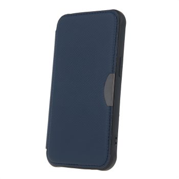   Smart Carbon Case oldalra nyíló tok Xiaomi Redmi Note 13 Pro 5G (global), sötétkék