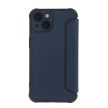 Smart Carbon Case oldalra nyíló tok Xiaomi Redmi Note 13 Pro 5G (global), sötétkék