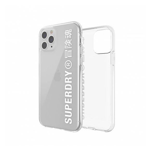 Superdry Snap Case Clear iPhone 11 Pro hátlap, tok, átlátszó