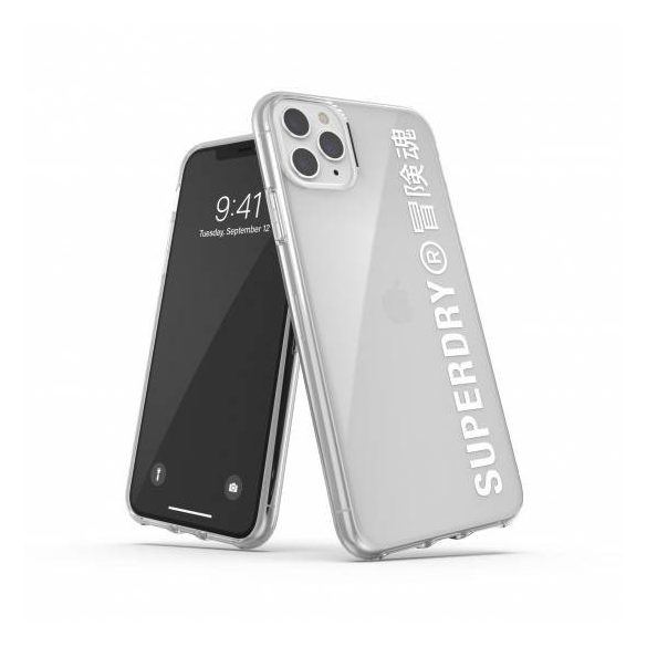 Superdry Snap Case Clear iPhone 11 Pro Max hátlap, tok, átlátszó