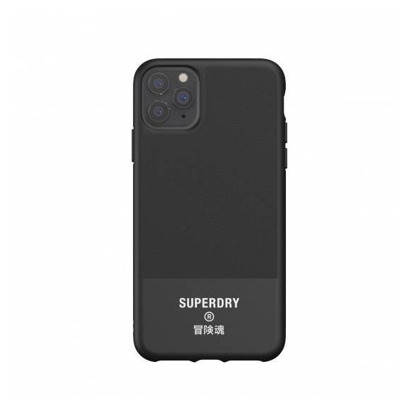Superdry Moulded Canvas iPhone 11 Pro Max hátlap, tok, fekete