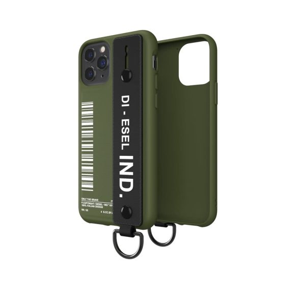 Diesel Handstrap Case iPhone 11 Pro hátlap, tok, sötétzöld
