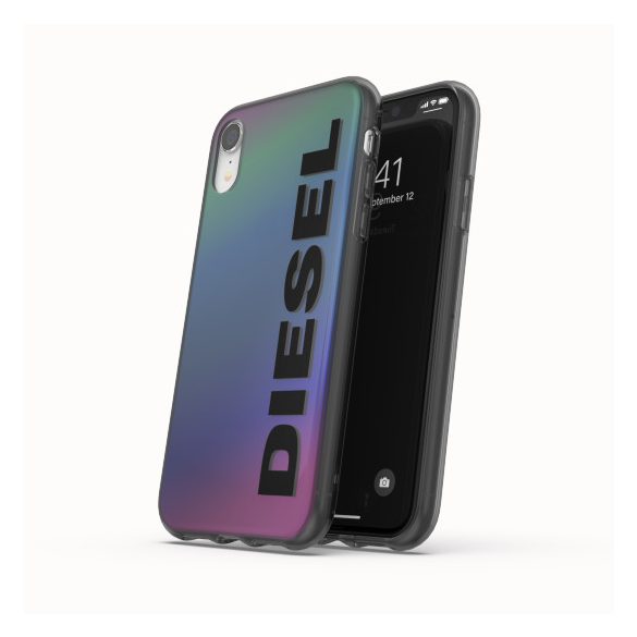 Diesel Case Holographic Black Logo iPhone 11 Pro hátlap, tok, mintás, színes