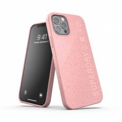   Superdry Snap Case Compostable Materials iPhone 12/12 Pro hátlap, tok, rózsaszín