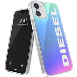   Diesel Snap Case Holographic White Logo iPhone 11 hátlap, tok, mintás, színes