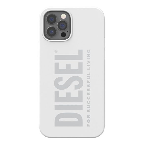 Diesel Silicone Case iPhone 12/12 Pro hátlap, tok, fehér