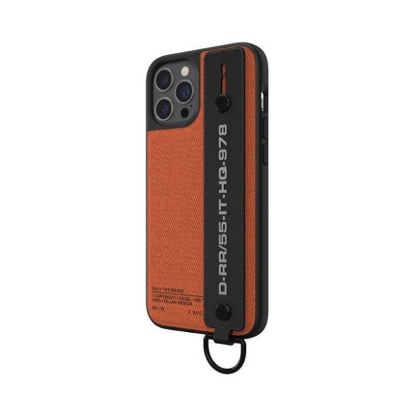 Diesel Handstrap Case Utility Twill iPhone 12 Pro Max hátlap, tok, narancssárga