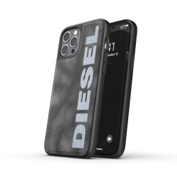   Diesel Moulded Case Bleached Denim iPhone 12/12 Pro hátlap, tok, szürke